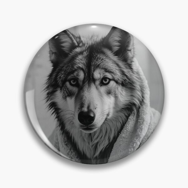 Item preview, Relaxing Wolf in Cozy Bathrobe designed and sold by vk09.