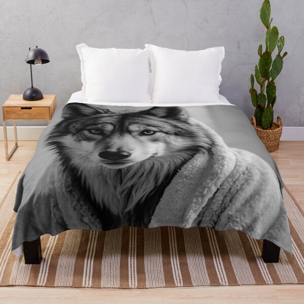 Item preview, Relaxing Wolf in Cozy Bathrobe designed and sold by vk09.
