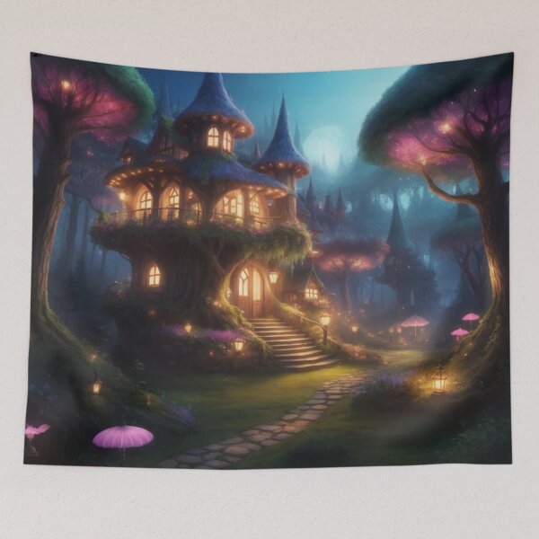 Item preview, 003 Fairy Village in a Magical Forest designed and sold by Alexis Art Collection.