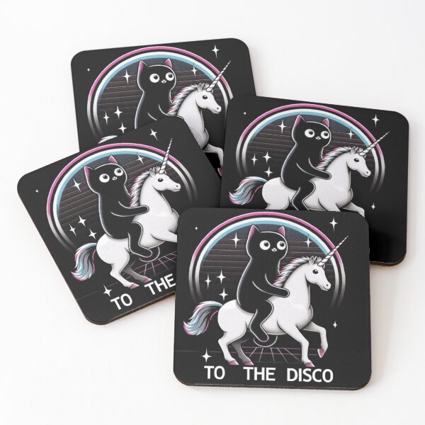 Item preview, To the Disco ( Cat Ridding Unicorn ) designed and sold by Fictio ⭐​⭐​⭐​⭐​⭐​.