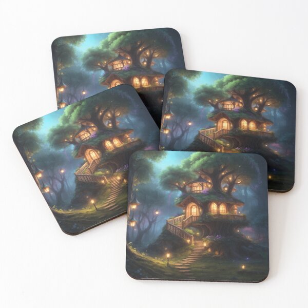 Item preview, 004 Fairy Village in a Magical Forest designed and sold by Alexis Art Collection.
