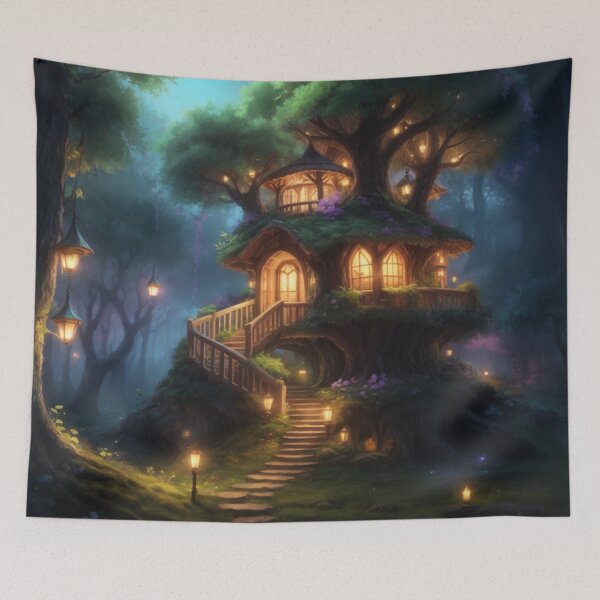 Item preview, 004 Fairy Village in a Magical Forest designed and sold by Alexis Art Collection.