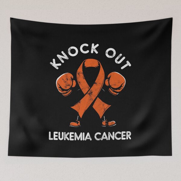 Item preview, Knock Out Leukemia Cancer Retro Boxing For A Cure designed and sold by TeeByDesignsCo®.