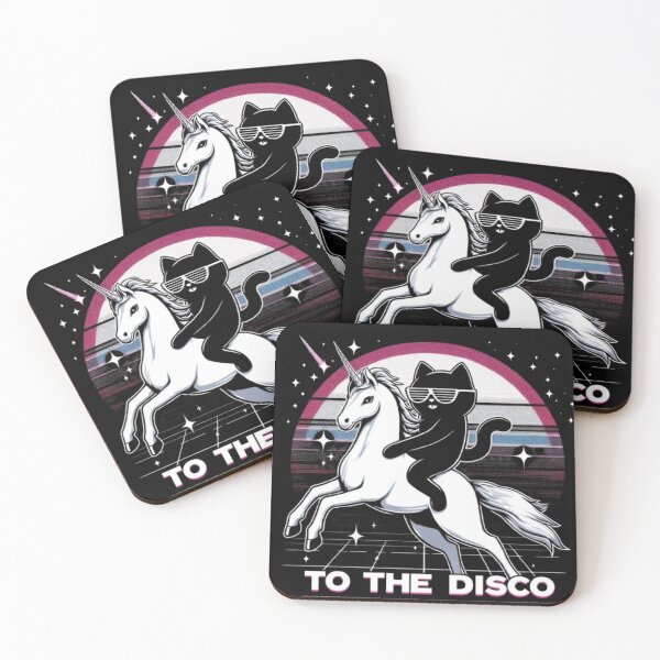 Item preview, To the Disco ( Cat Ridding Unicorn ) designed and sold by Fictio ⭐​⭐​⭐​⭐​⭐​.