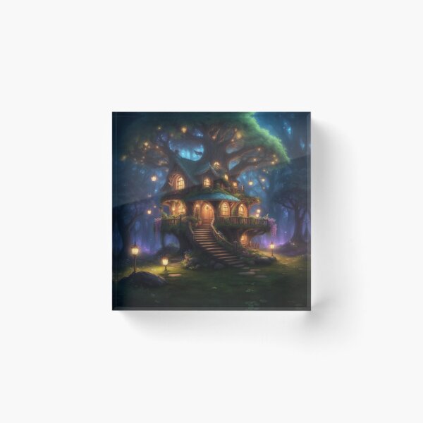 Item preview, 005 Fairy Village in a Magical Forest designed and sold by Alexis Art Collection.