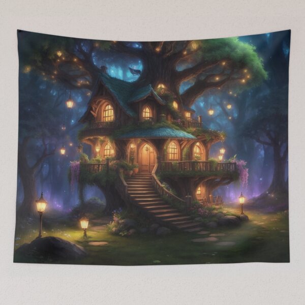 Item preview, 005 Fairy Village in a Magical Forest designed and sold by Alexis Art Collection.
