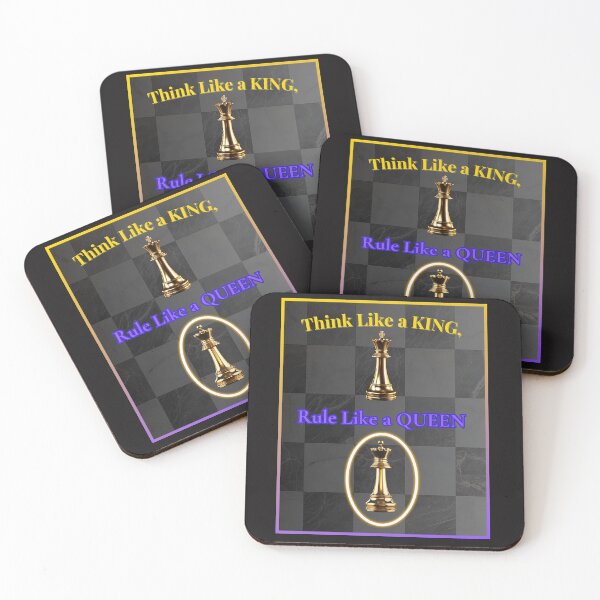 Item preview, "Think Like a King, Rule Like a Queen" Elegant Chess Design - From The "Chess Chest" Collection By TOUDOU DIGITAL designed and sold by ToudouDesign.