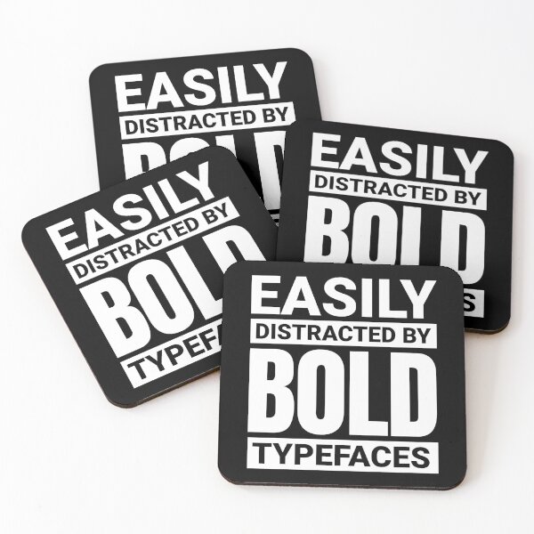 Item preview, Easily distracted by bold typefaces designed and sold by shirttruck.