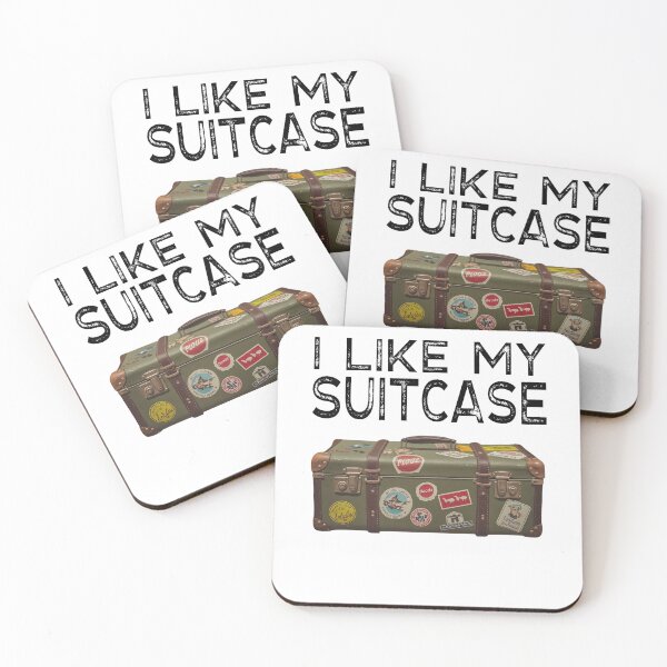 Item preview, I Like My Suitcase - Old Vintage Suitcase With Travel Stickers  designed and sold by Smix Pixels.