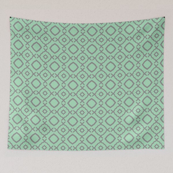 Item preview, Mint Green and Grey Pattern designed and sold by PatternsDelight.
