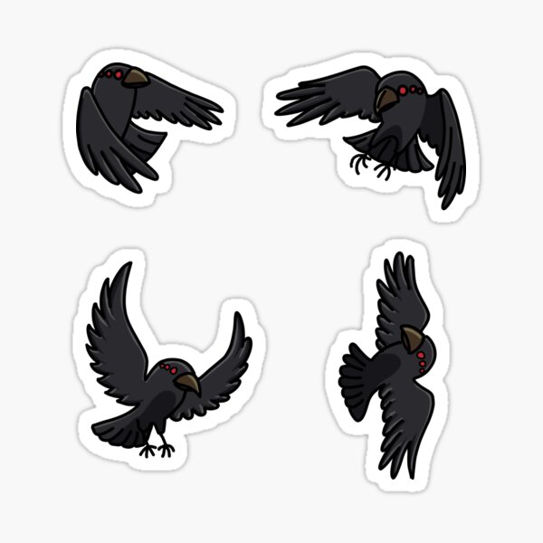 Item preview, Cute Crows Swarm designed and sold by MaeestryArt.
