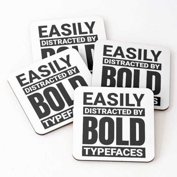 Item preview, Easily distracted by bold typefaces designed and sold by shirttruck.