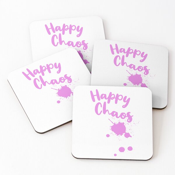 Item preview, Happy chaos, fun typographic design designed and sold by shirttruck.