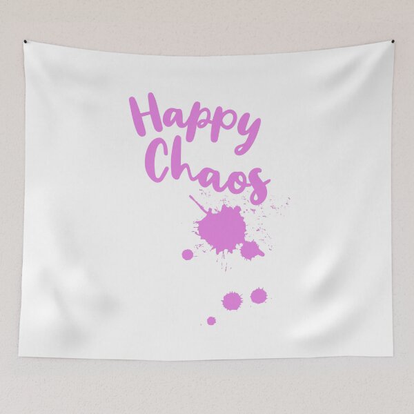 Item preview, Happy chaos, fun typographic design designed and sold by shirttruck.
