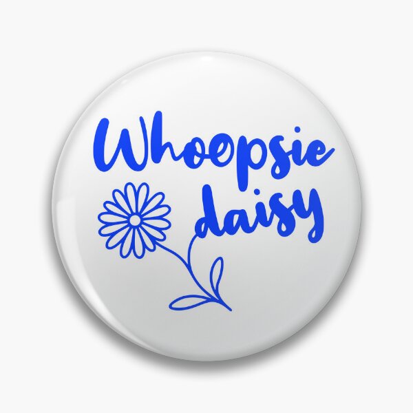 Item preview, Whoopsie daisy, fun blue typography designed and sold by shirttruck.