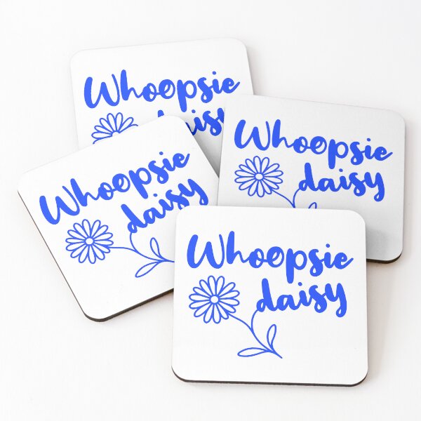 Item preview, Whoopsie daisy, fun blue typography designed and sold by shirttruck.