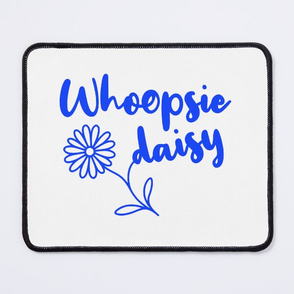 Item preview, Whoopsie daisy, fun blue typography designed and sold by shirttruck.