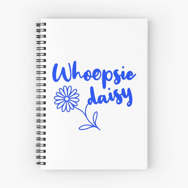 Item preview, Whoopsie daisy, fun blue typography designed and sold by shirttruck.