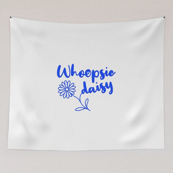 Item preview, Whoopsie daisy, fun blue typography designed and sold by shirttruck.