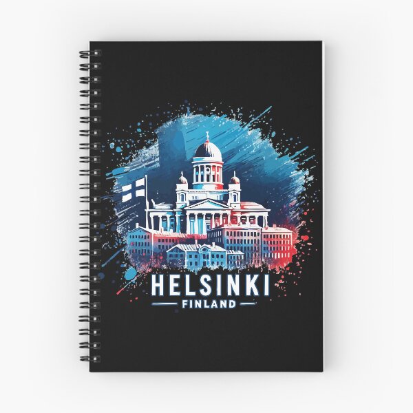 Item preview, Helsinki Finland Travel Retro Colorful Splash Art designed and sold by TomFrontierArt.