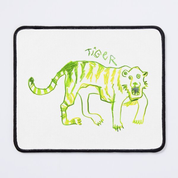 Item preview, Poorly Drawn Green Tiger designed and sold by Mishelle-Sherri.