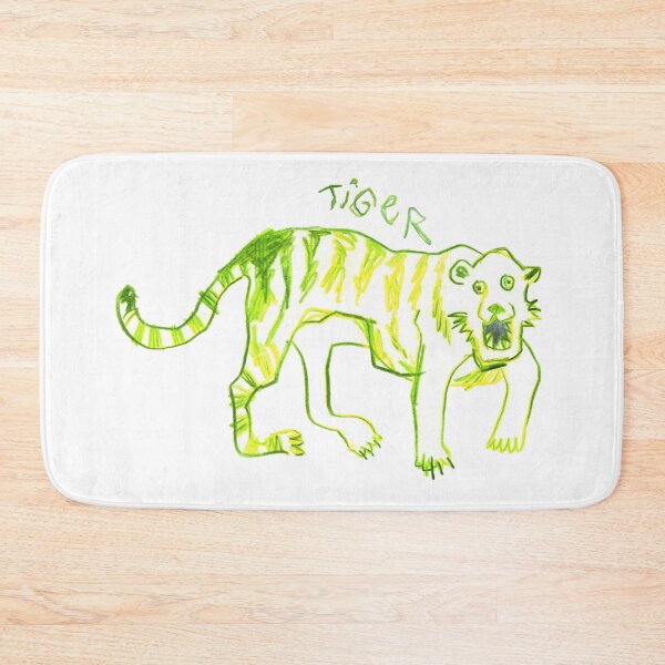 Item preview, Poorly Drawn Green Tiger designed and sold by Mishelle-Sherri.