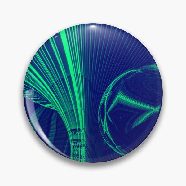 Item preview, Op Pop Drop Surreal Abstract Art Green Blue  designed and sold by Jenny Meehan Art Prints and Patterns  .
