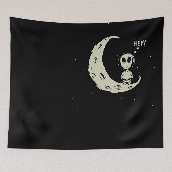 Item preview, Alien on the Moon designed and sold by Monkey's Shop.