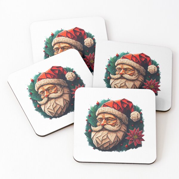 Item preview, Christmas Santa with Red Hat , Festive Holiday Graphic , Unique Christmas , Perfecgift for Santa Lovers designed and sold by Indyadizine.