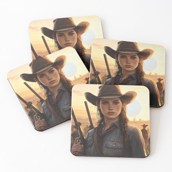 Item preview, cowgirl designed and sold by 5minArtStudio.