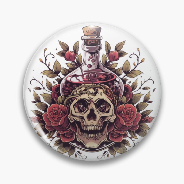 Item preview, Neo traditional poison bottle designed and sold by MendaciousMina.