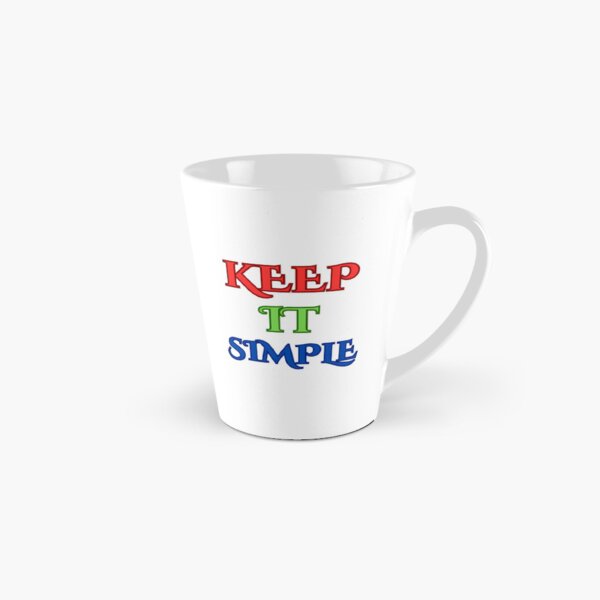 Vista previa del artículo con la obra «Mantenlo simple», diseñado y vendido por Uplift-Attire.
