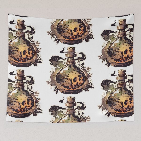 Item preview, Neo traditional poison bottle designed and sold by MendaciousMina.
