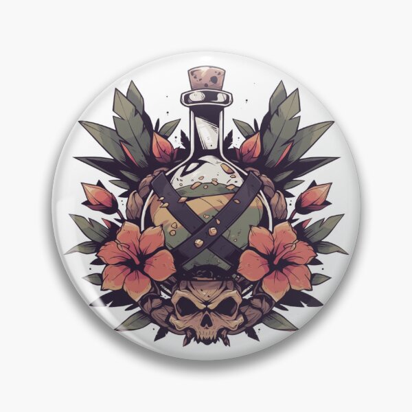 Item preview, Neo traditional poison bottle designed and sold by MendaciousMina.