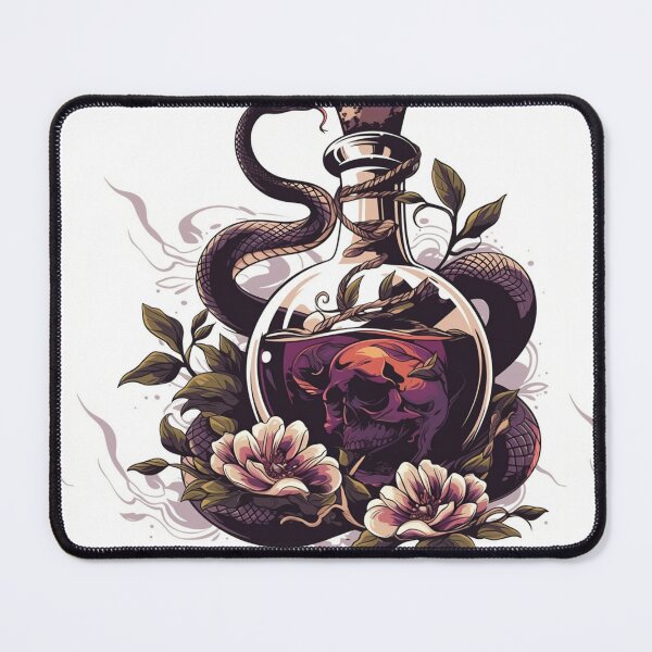 Item preview, Neo traditional poison bottle designed and sold by MendaciousMina.