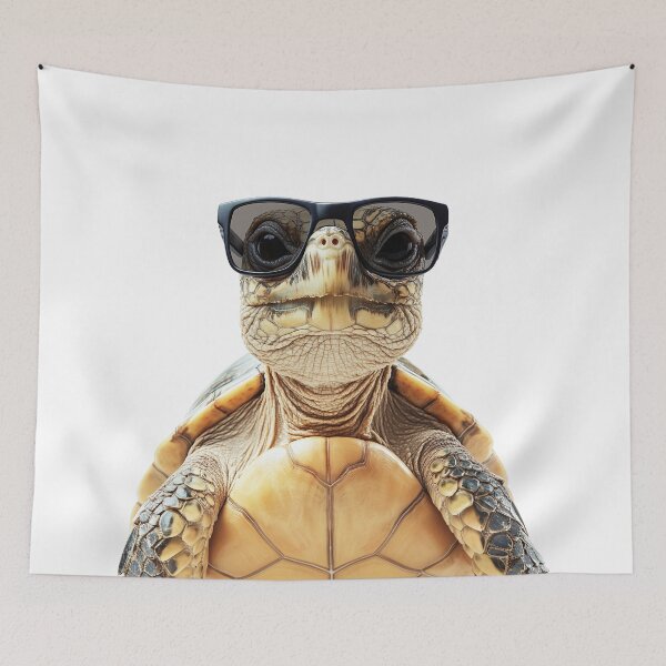 Item preview, Funny cool Turtle wearing sunglasses designed and sold by LazyOwlStore.