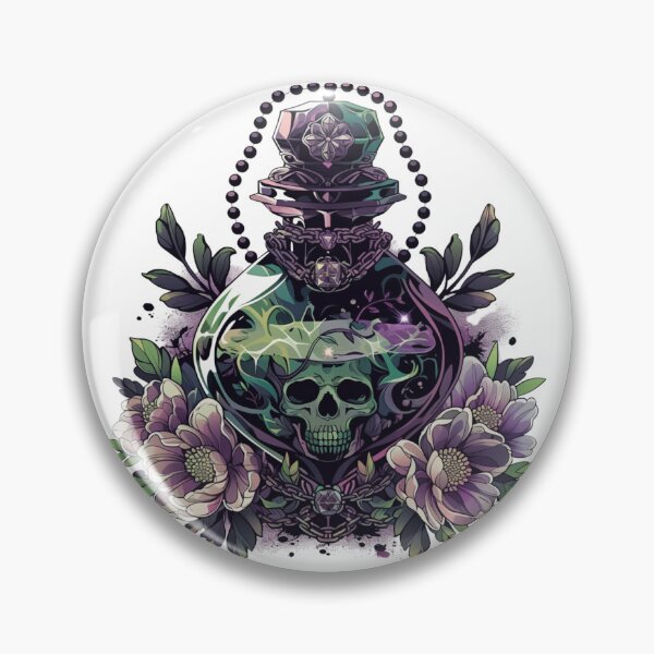 Item preview, Neo traditional poison bottle designed and sold by MendaciousMina.