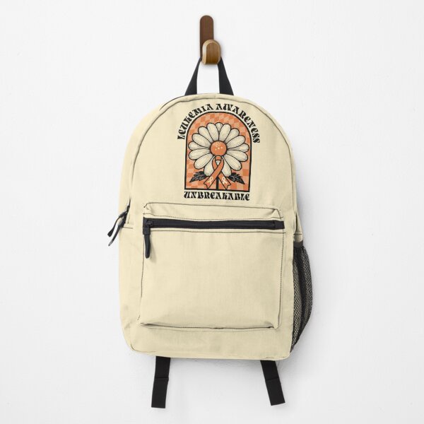 Item preview, Leukemia Awareness Unbreakable Retro Daisy Flower Orange Ribbon designed and sold by TeeByDesignsCo®.