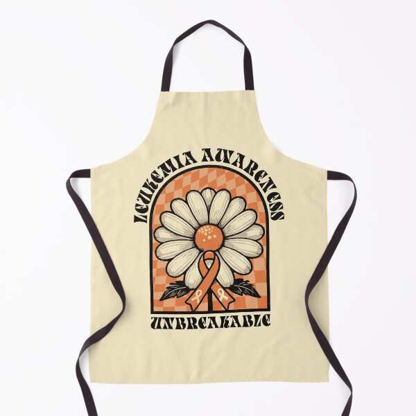 Item preview, Leukemia Awareness Unbreakable Retro Daisy Flower Orange Ribbon designed and sold by TeeByDesignsCo®.