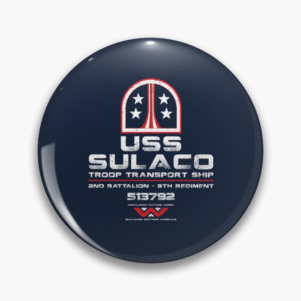 Item preview, Sulaco Crew Shirt Red White Blue designed and sold by Nerdteeshirts05.