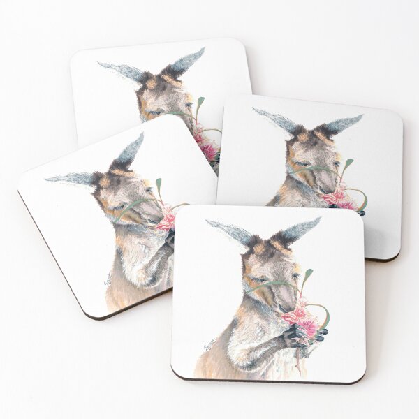 Item preview, Gentle eastern grey kangaroo designed and sold by SerenArtinOz.