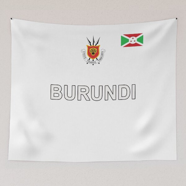 Item preview, Burundi Flag and Crest National Pride Sport Design designed and sold by merchhost.