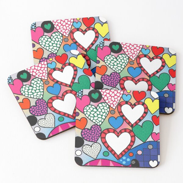 Item preview, Colorful hearts designed and sold by GasconyPassion.