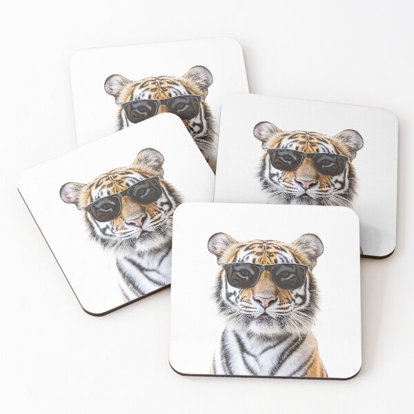 Item preview, Funny cool Tiger wearing sunglasses designed and sold by LazyOwlStore.