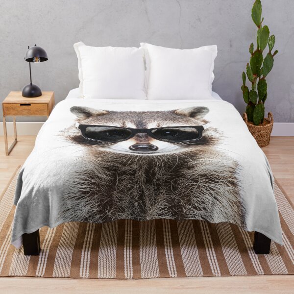 Item preview, Funny cool Raccoon wearing sunglasses designed and sold by LazyOwlStore.