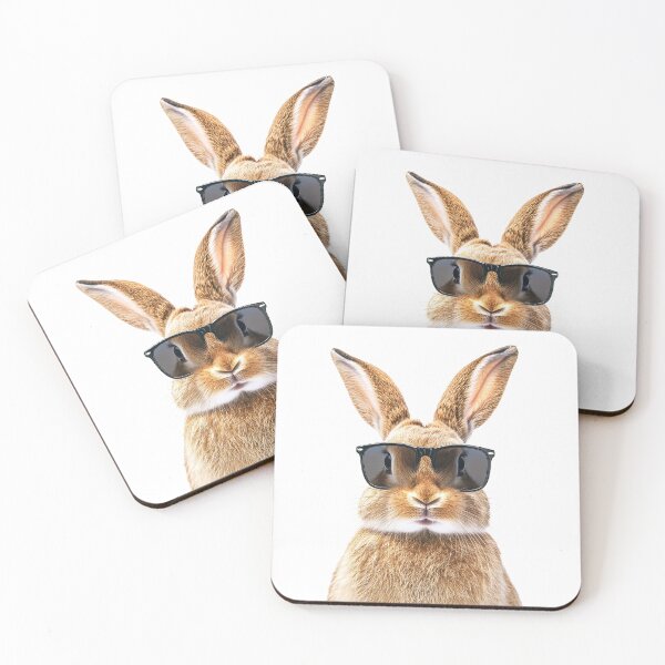 Item preview, Funny cool Rabbit wearing sunglasses designed and sold by LazyOwlStore.