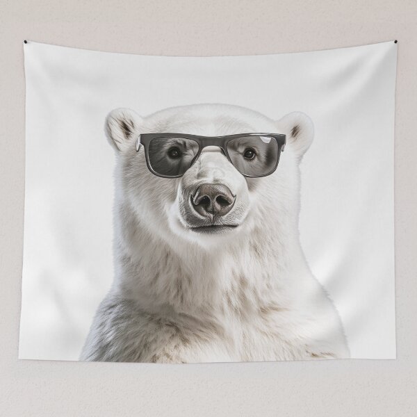 Item preview, Funny cool Polar Bear wearing sunglasses designed and sold by LazyOwlStore.