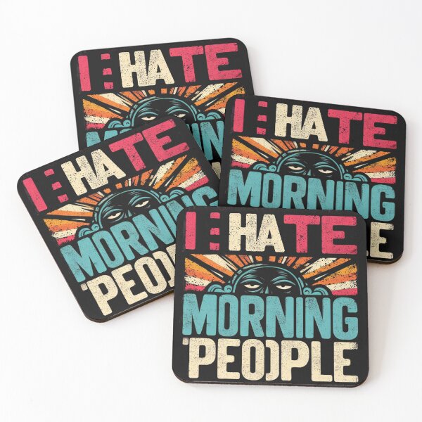Item preview, I Hate Morning People  designed and sold by Fictio ⭐​⭐​⭐​⭐​⭐​.