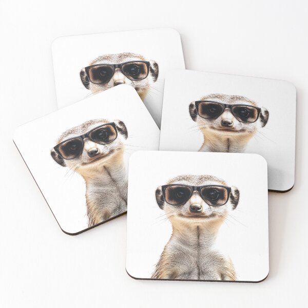 Item preview, Funny cool Meerkat wearing sunglasses designed and sold by LazyOwlStore.