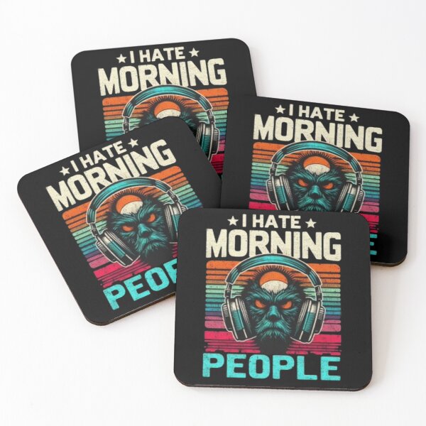 Item preview, I Hate Morning People  designed and sold by Fictio ⭐​⭐​⭐​⭐​⭐​.